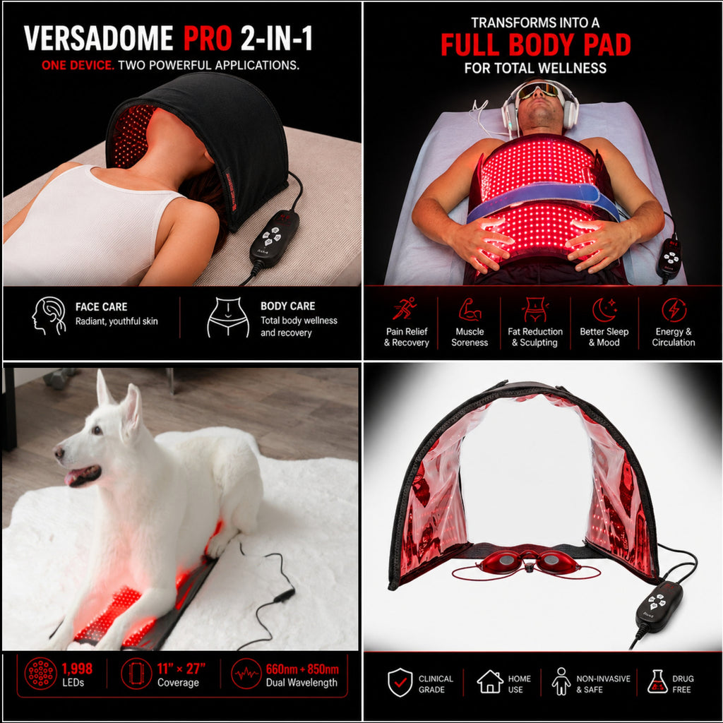 Red Light Pro - 2 in 1 Versa Dome and Pad