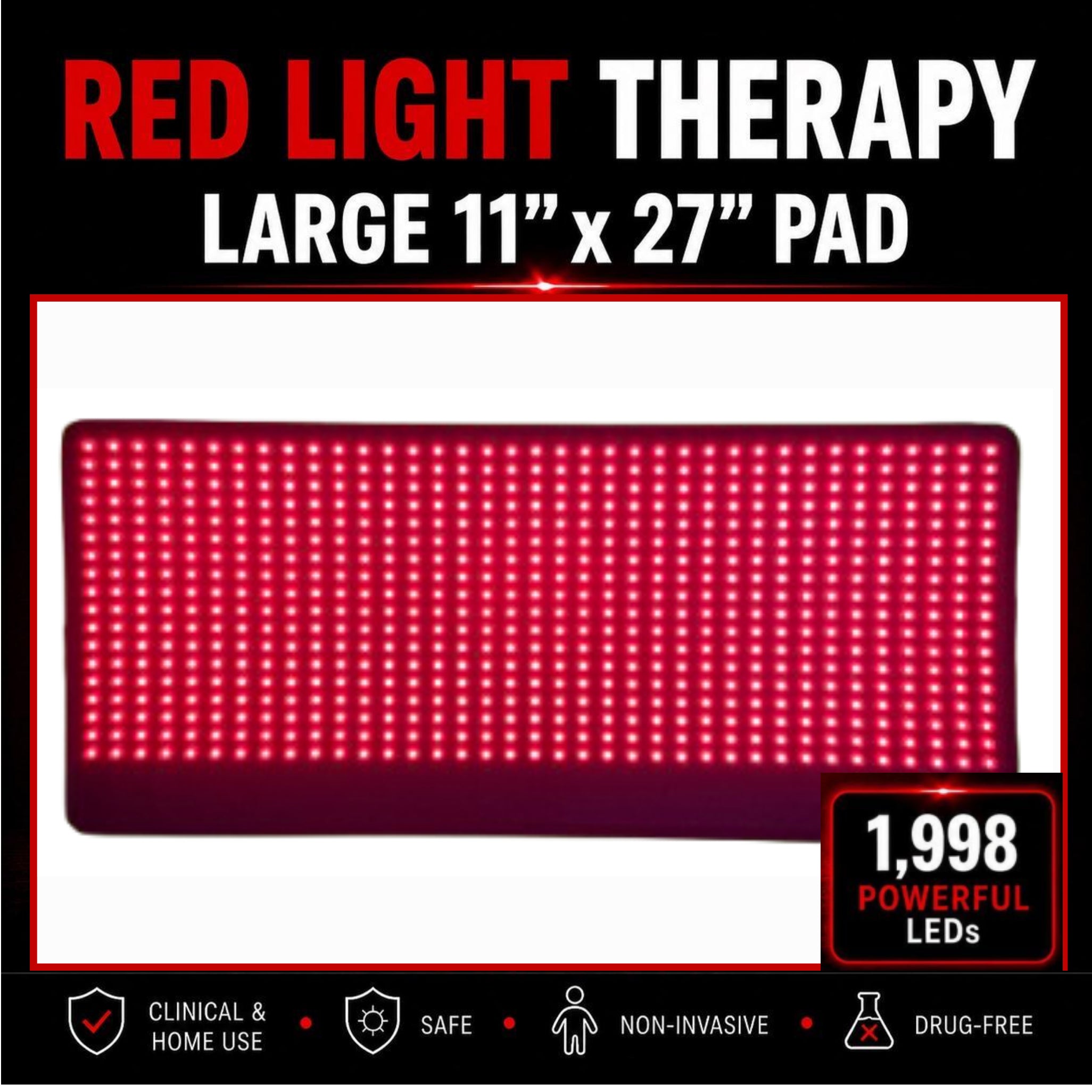 Red Light Pro Large Pad 27×11