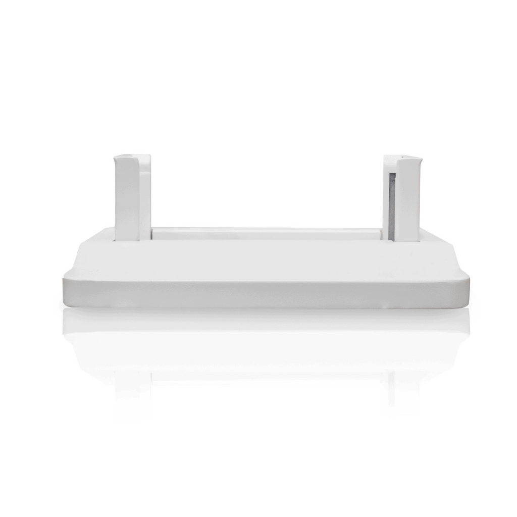 White stand on a white background