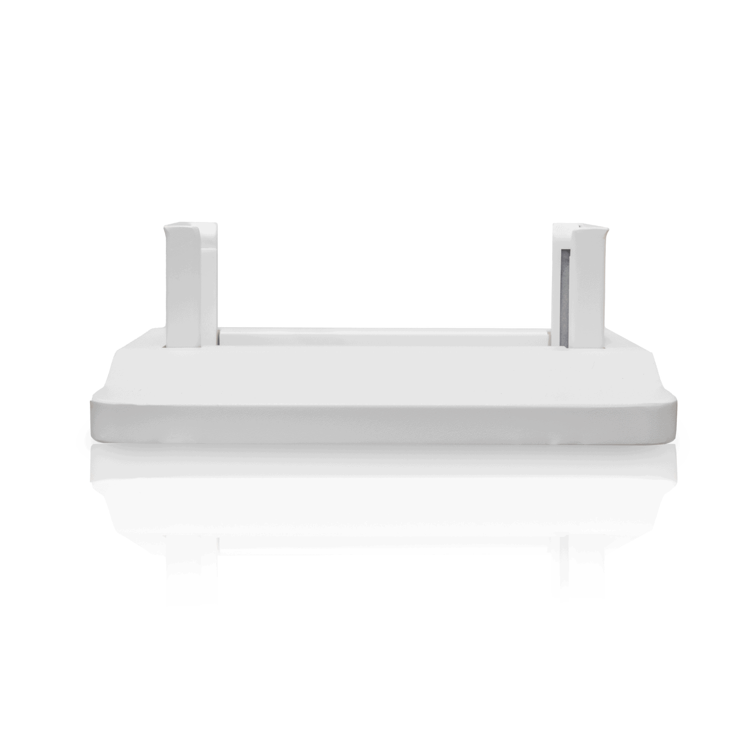 White stand on a white background